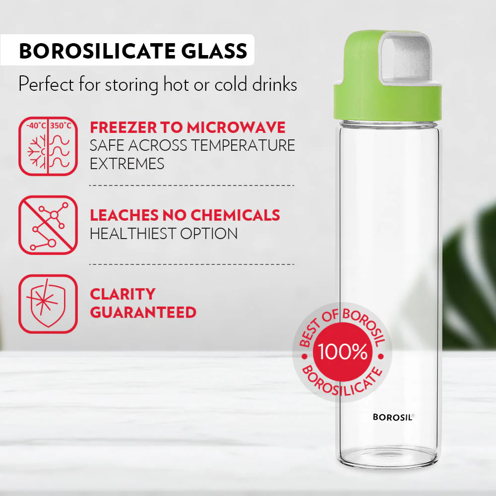 Neo Borosilicate Clear Glass Bottle - Image 9