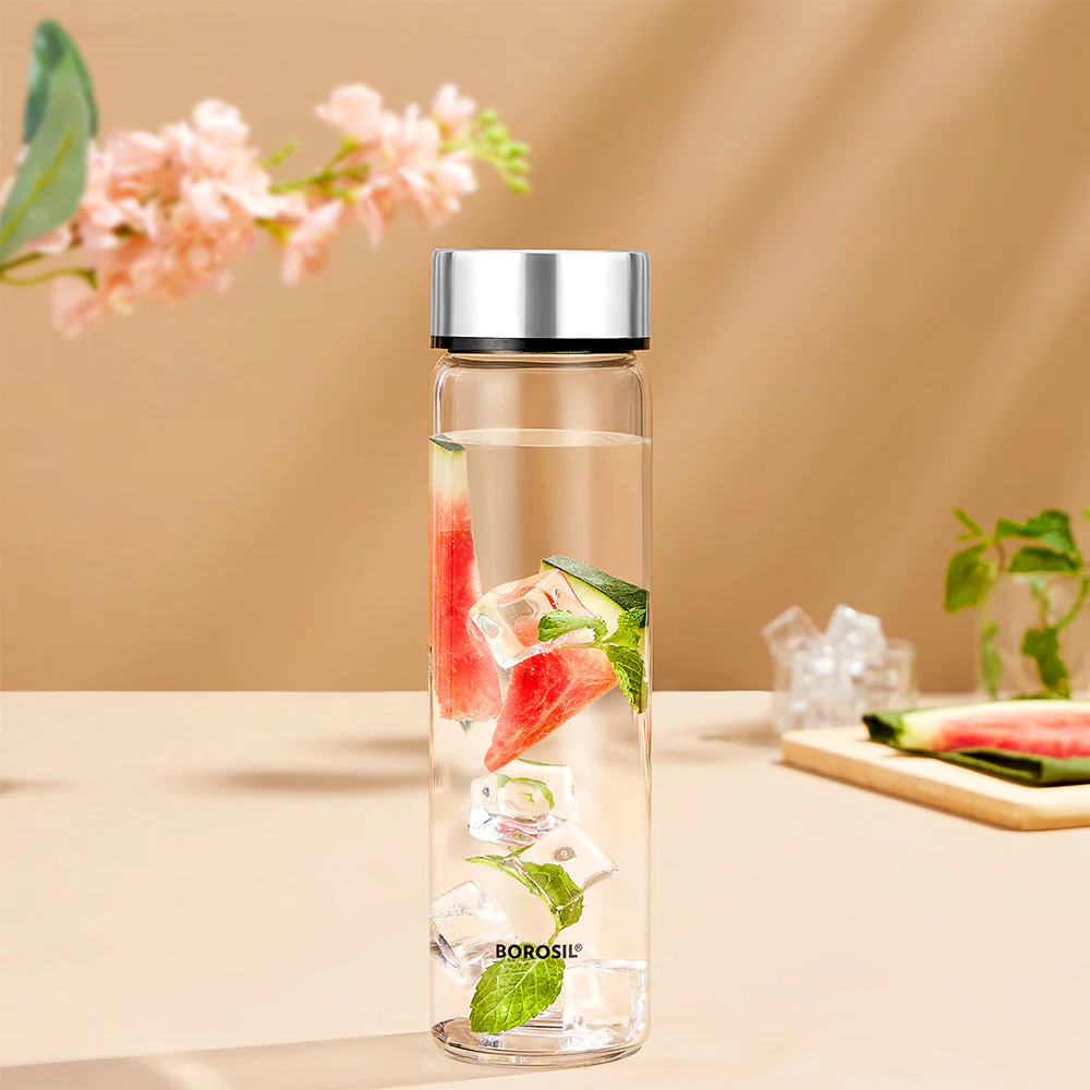 Personalised Neo Borosilicate Clear Glass Bottle - Image 2