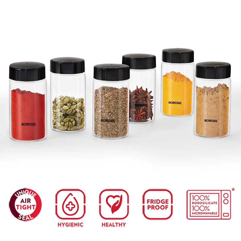 Neo Fridge Proof Glass Spice Jars Set - Image 5