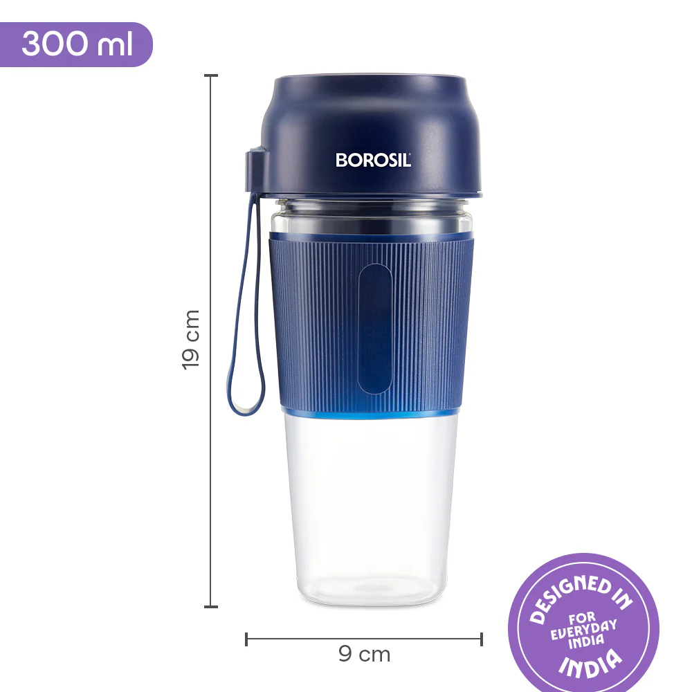 Nutrigrip Portable Blender, Blue - Image 2