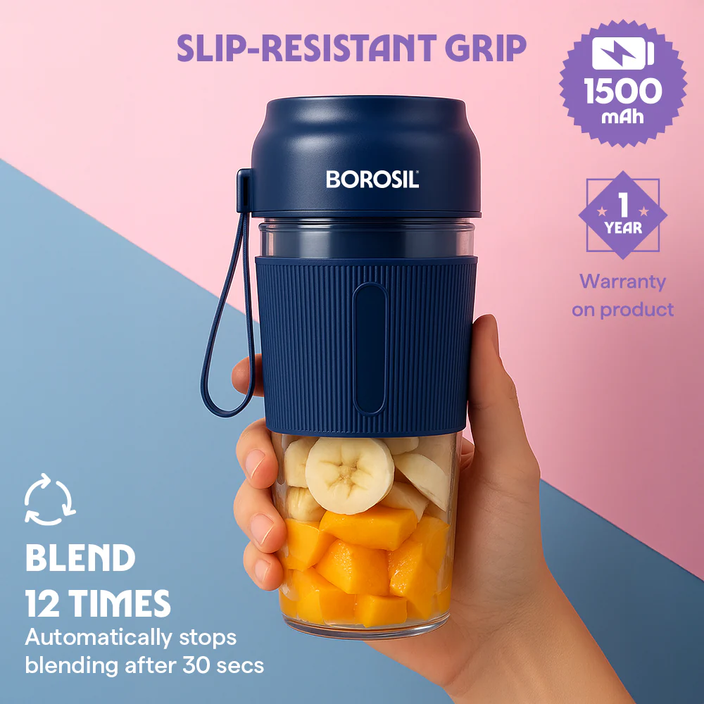 Nutrigrip Portable Blender, Blue - Image 3