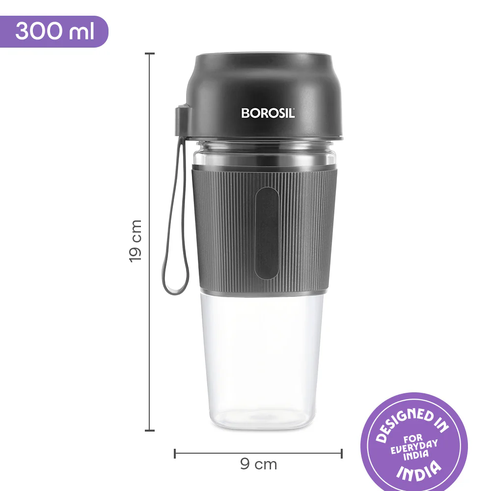 Nutrigrip Portable Blender, Grey - Image 2