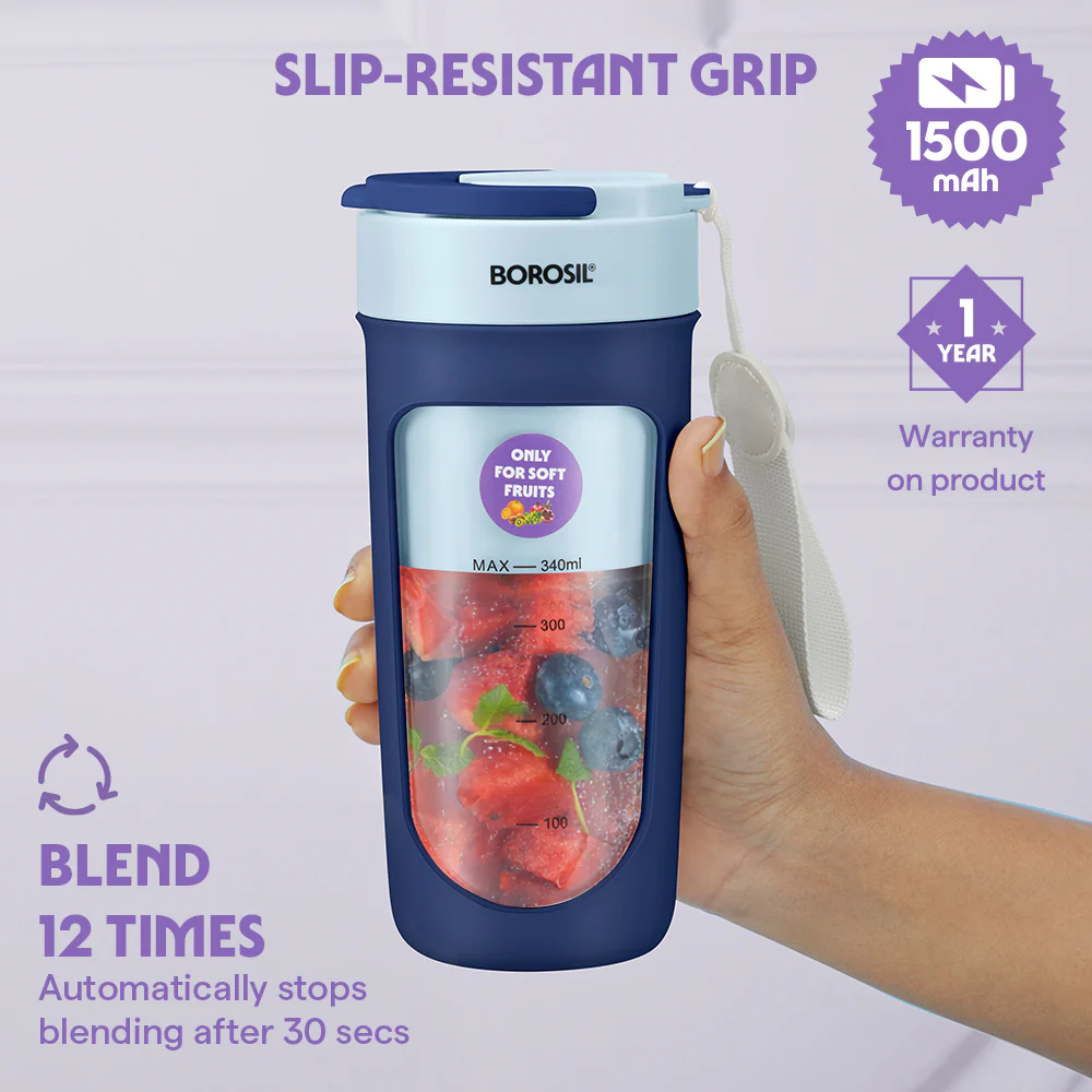 Nutrisip Portable Blender, Blue - Image 3