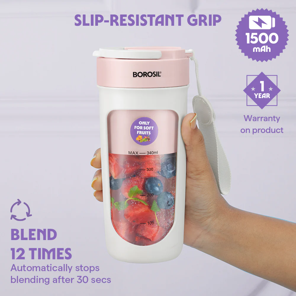 Nutrisip Portable Blender, Pink - Image 3