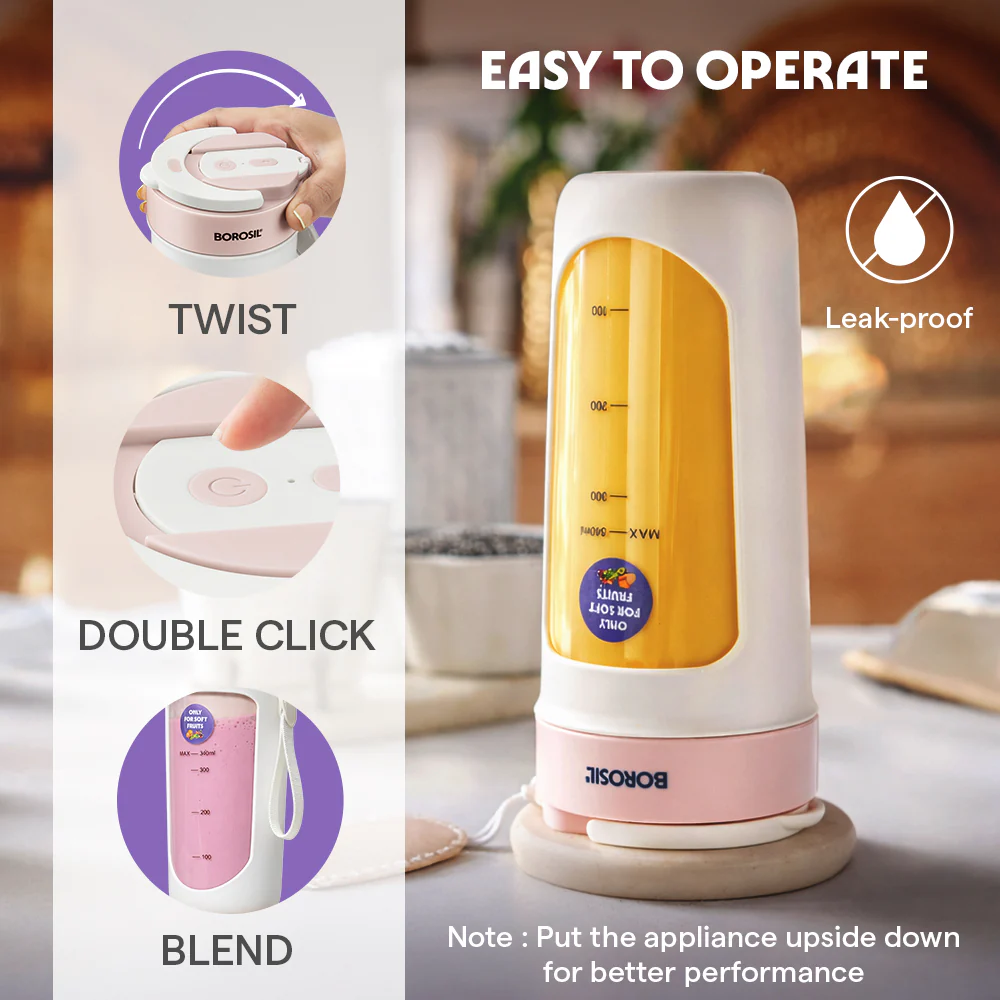 Nutrisip Portable Blender, Pink - Image 6