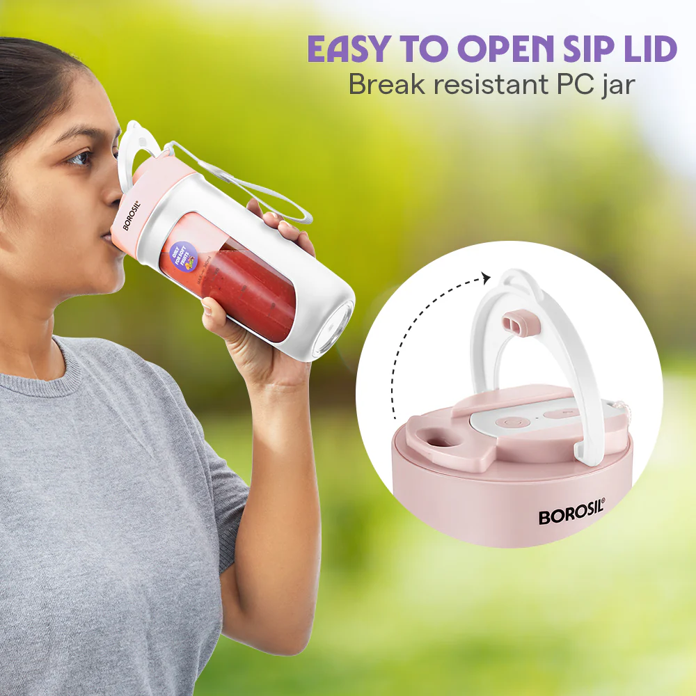 Nutrisip Portable Blender, Pink - Image 7
