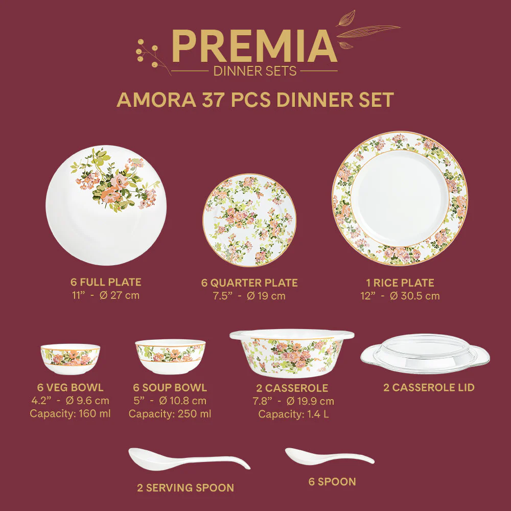 Larah Amora Dinner Set, 37 pc - Image 5