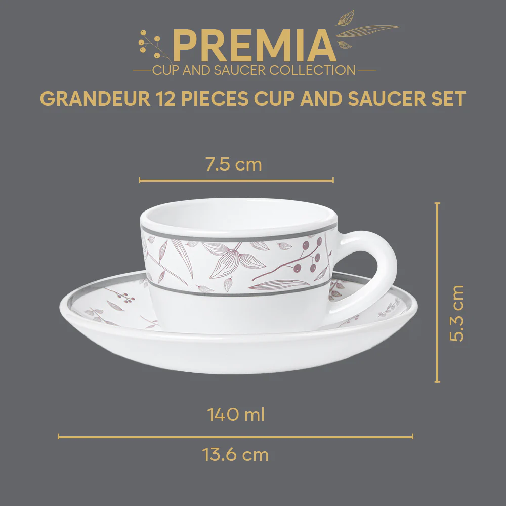 Larah Grandeur Cup n Saucer Set - Image 3