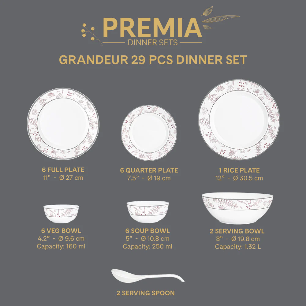 Larah Grandeur Dinner Set, 29 pc - Image 5