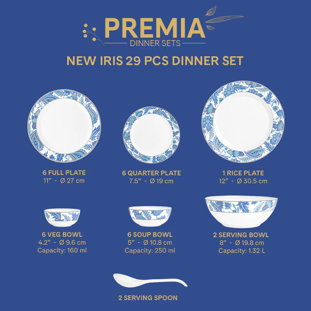 Larah New Iris Dinner Set, 29 pc - Image 5