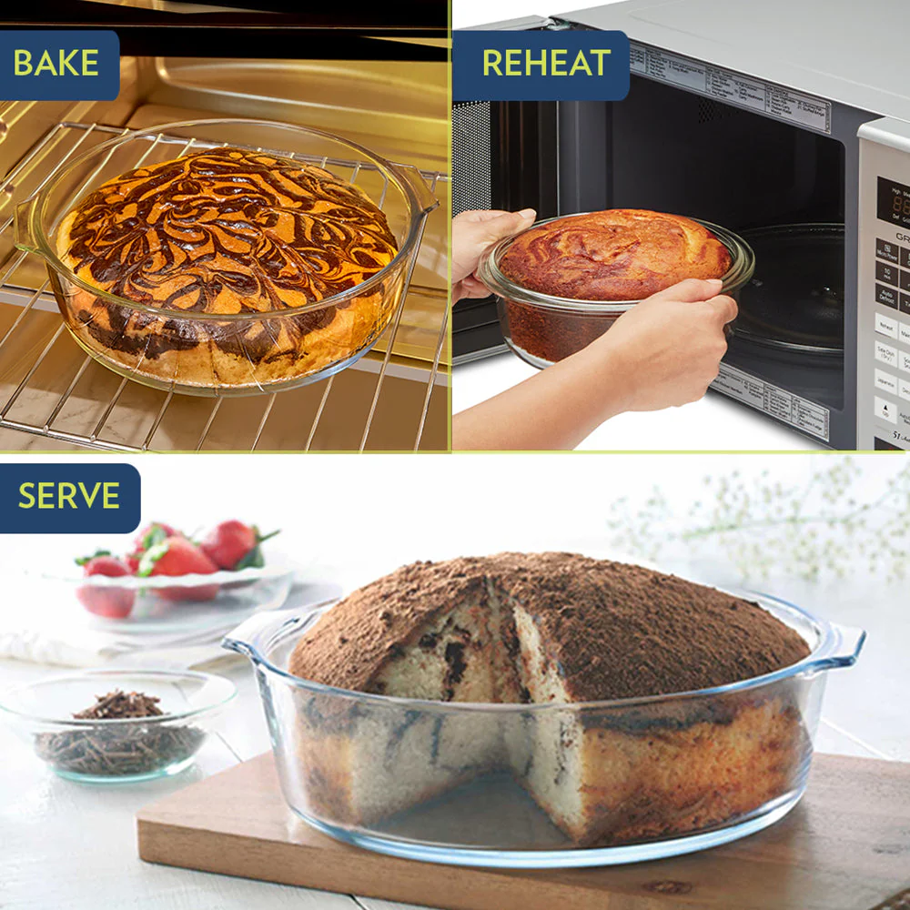 Round Cake Dish with Handle - Image 5