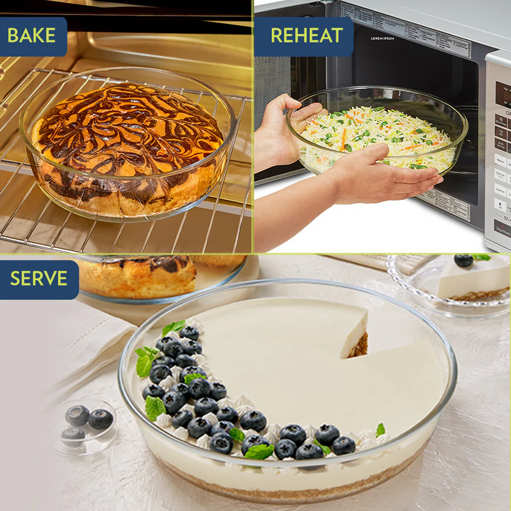 Oven Safe Glass Round Dish - Image 5