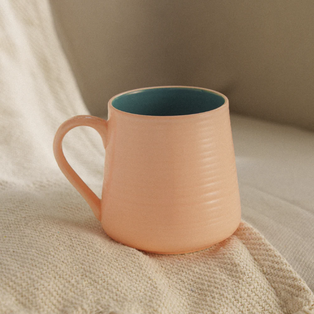 Bello Porcelia Mug, Peach - Image 2