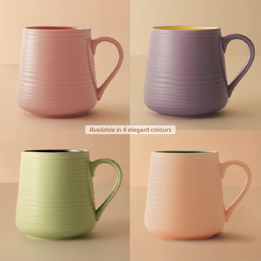 Bello Porcelia Mug, Peach - Image 9