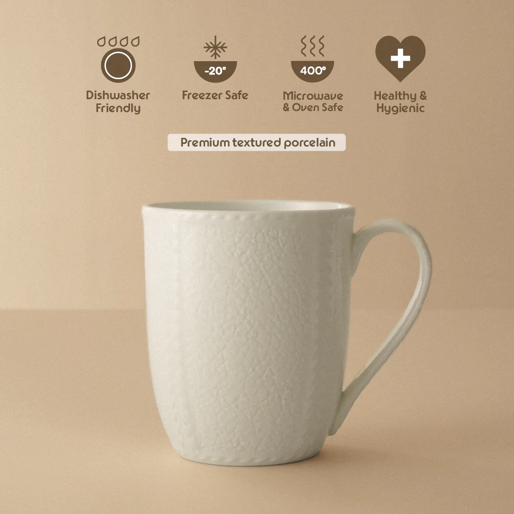 Elva Porcelia Mug, Ivory - Image 5