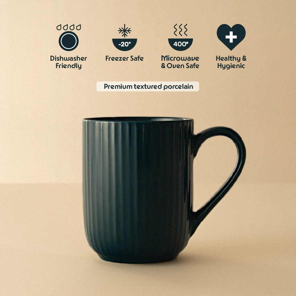 Flute Porcelia Mug, Caspian - Image 5