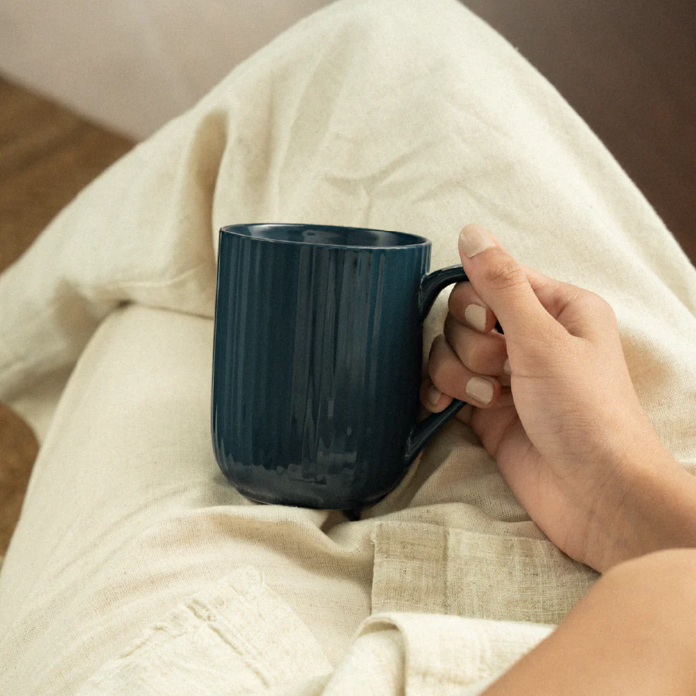 Flute Porcelia Mug, Caspian - Image 8
