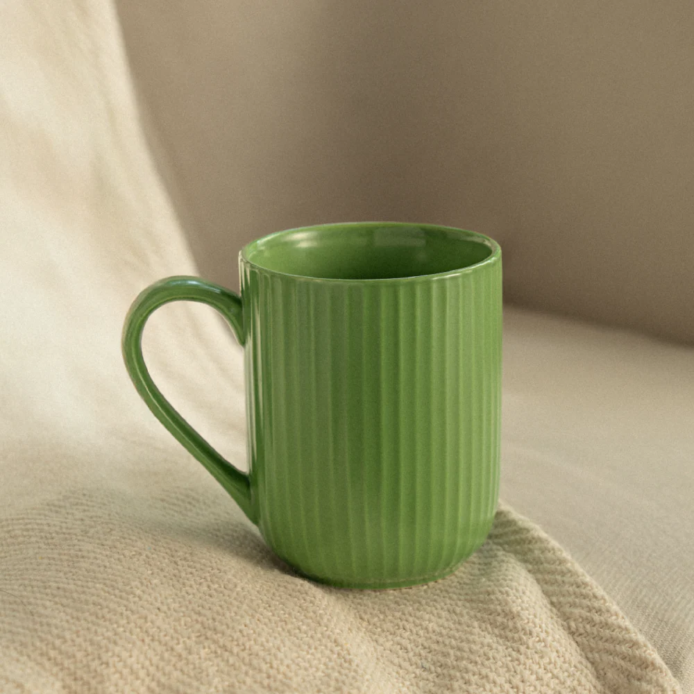 Flute Porcelia Mug, Moss - Image 2