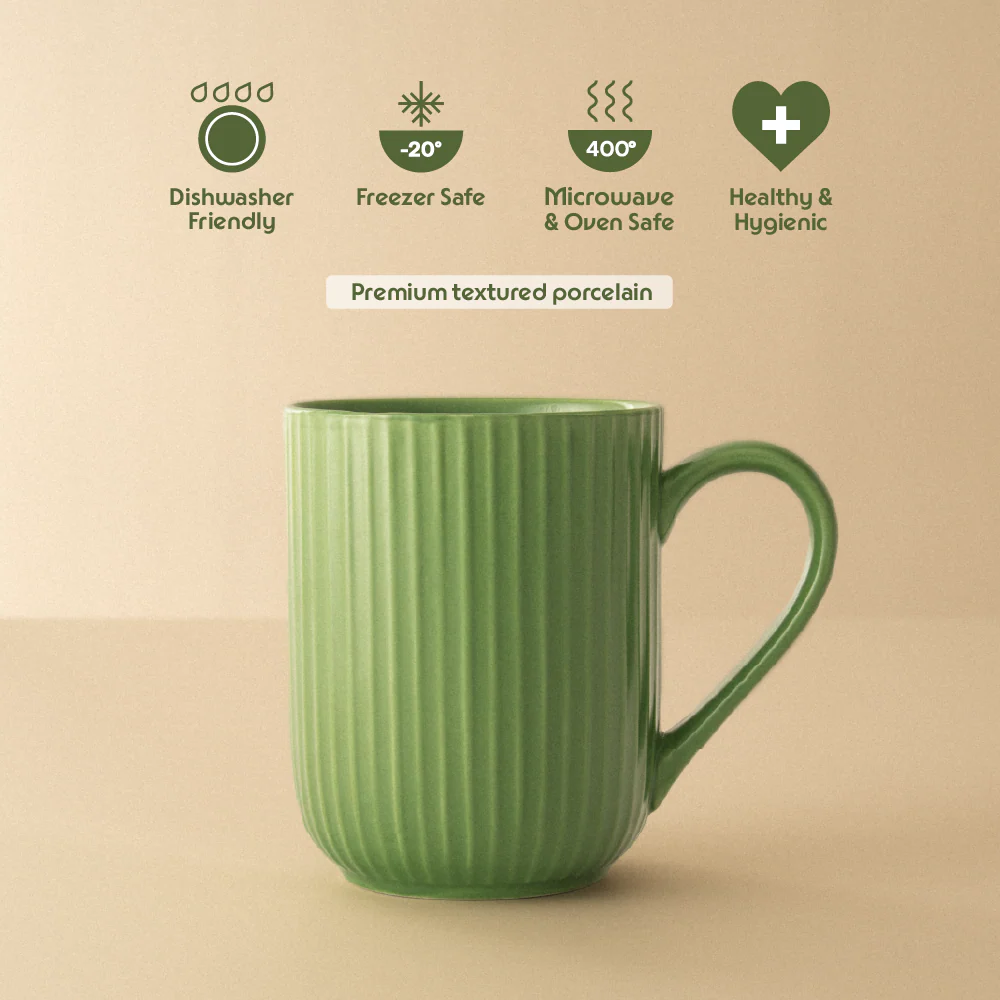 Flute Porcelia Mug, Moss - Image 5
