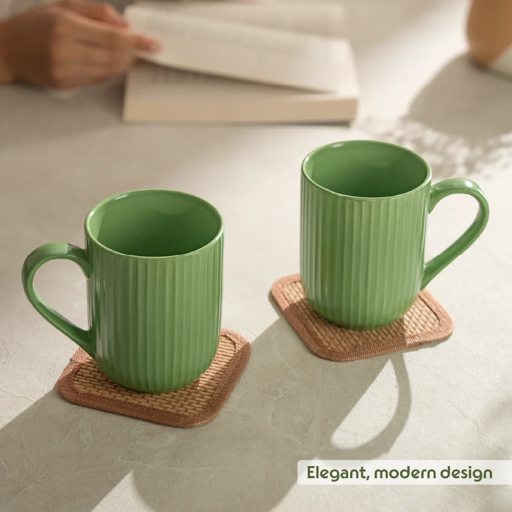 Flute Porcelia Mug, Moss - Image 6