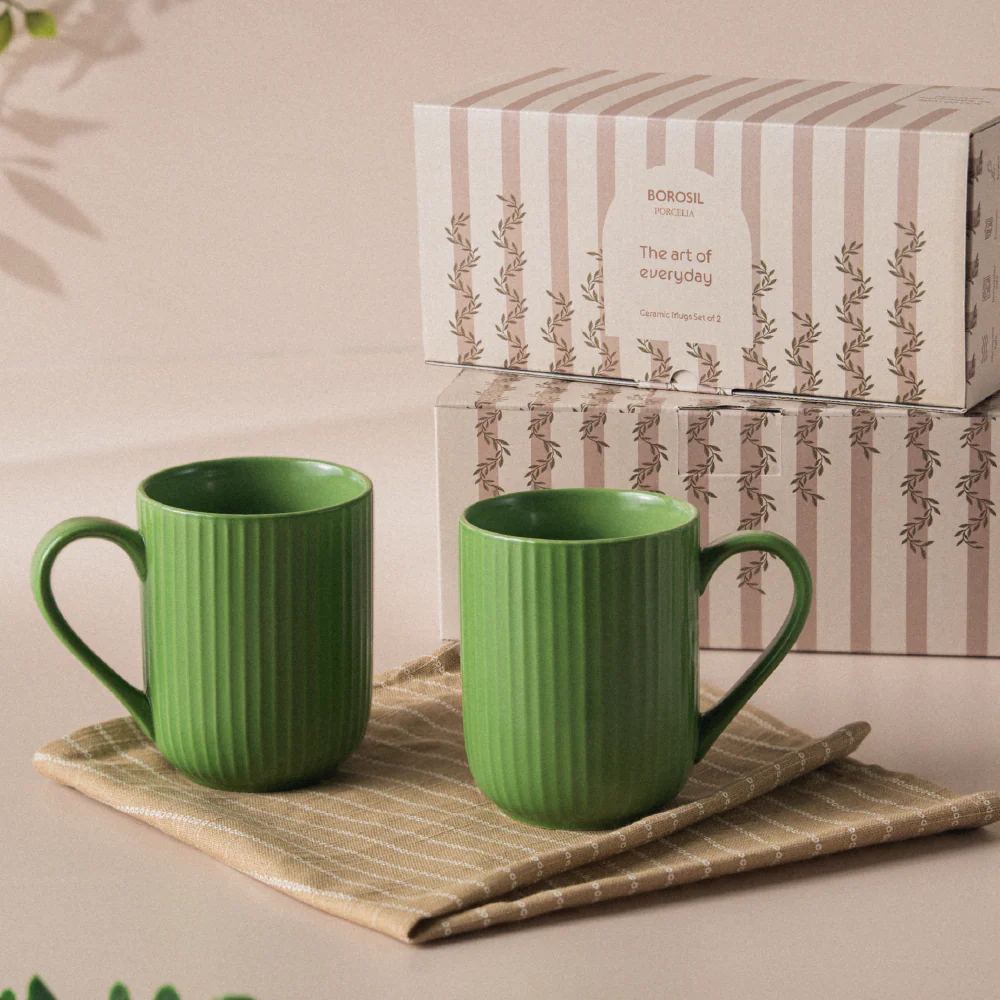 Flute Porcelia Mug, Moss - Image 7