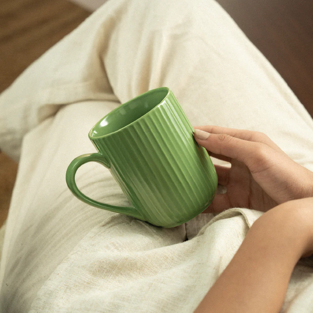 Flute Porcelia Mug, Moss - Image 8
