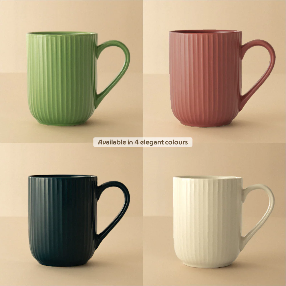 Flute Porcelia Mug, Pearl - Image 9