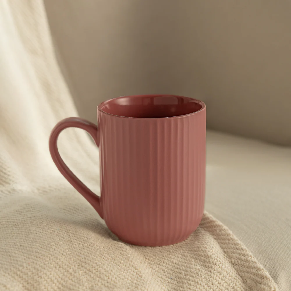 Flute Porcelia Mug, Rose - Image 2