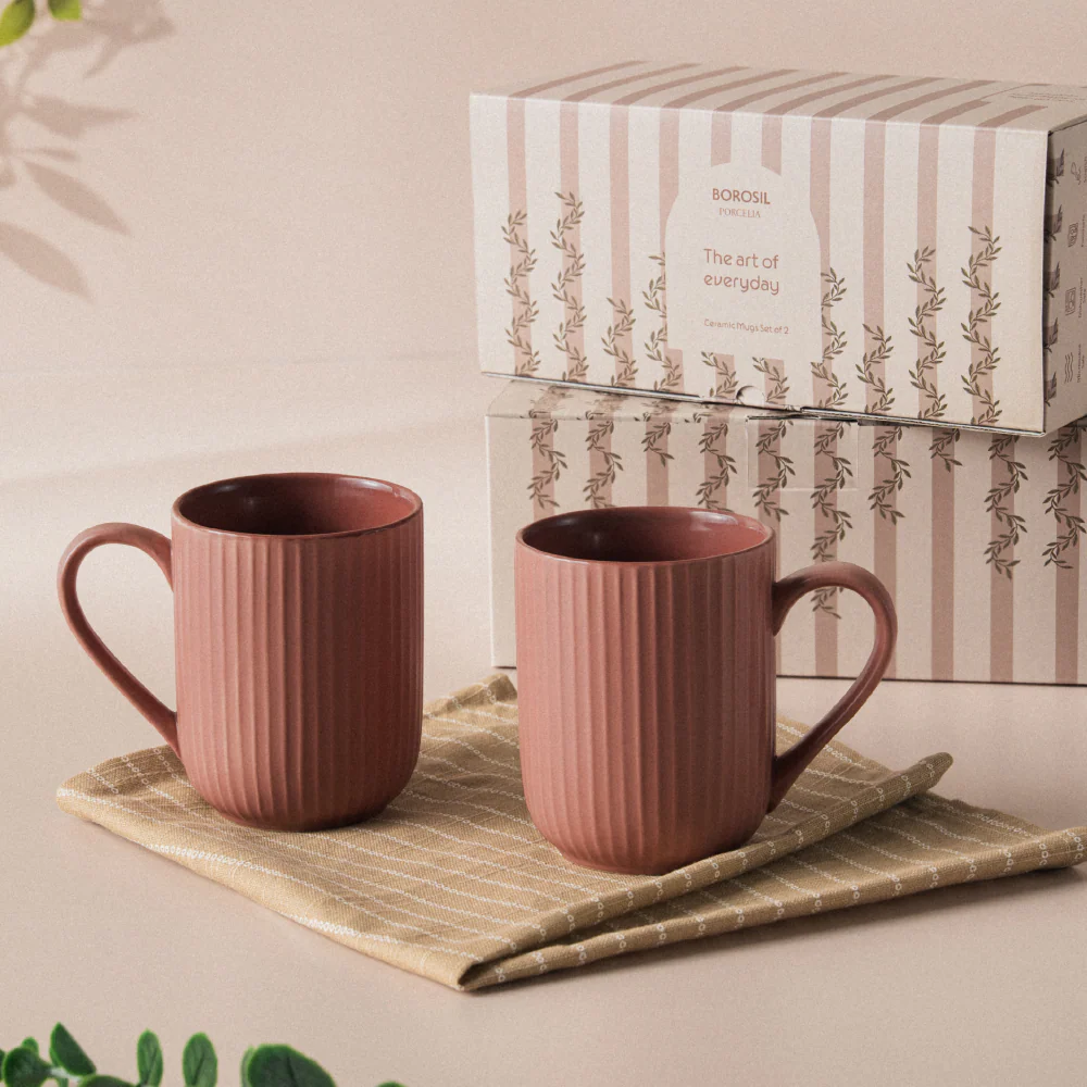 Flute Porcelia Mug, Rose - Image 7