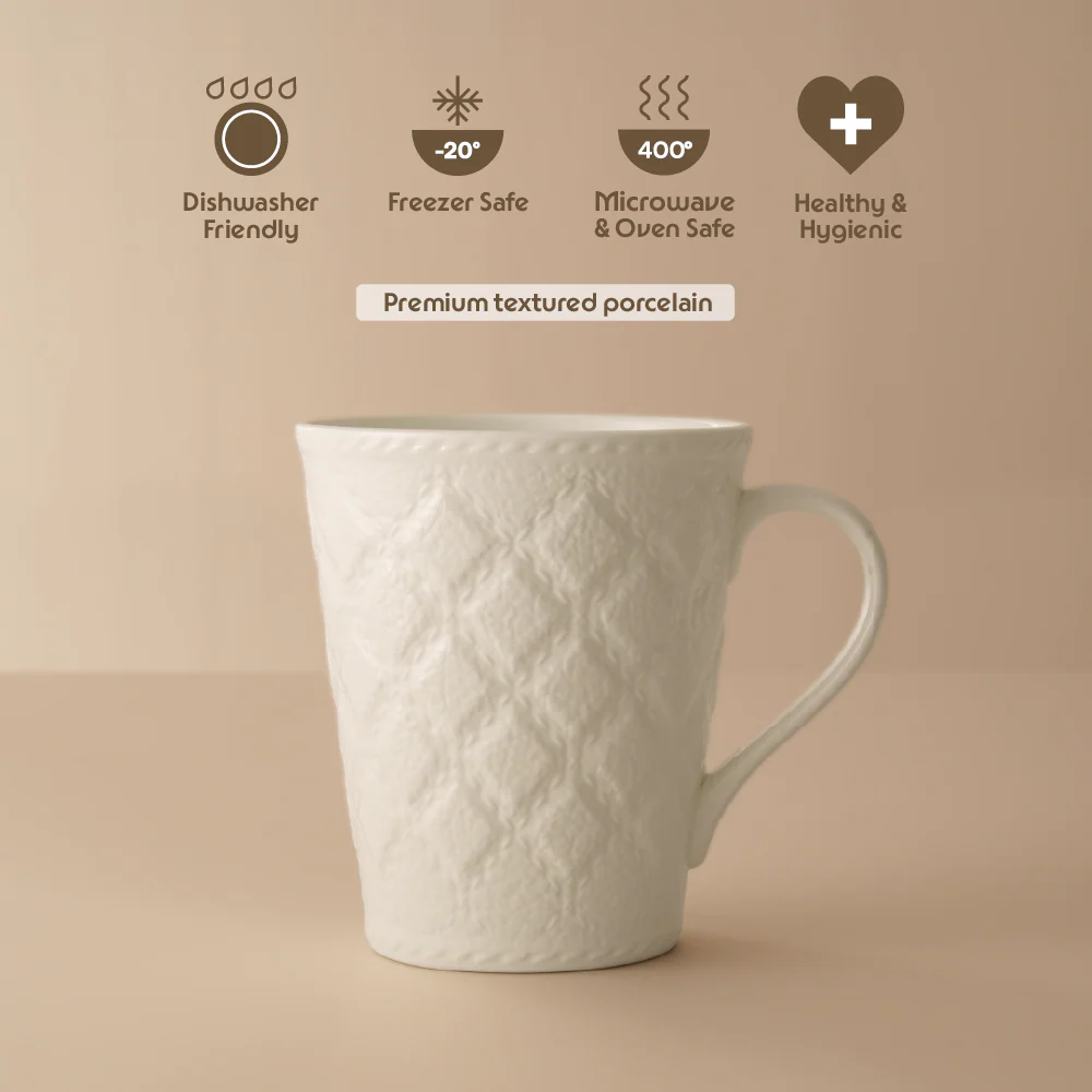 Velvetto Porcelia Mug, Ivory - Image 5