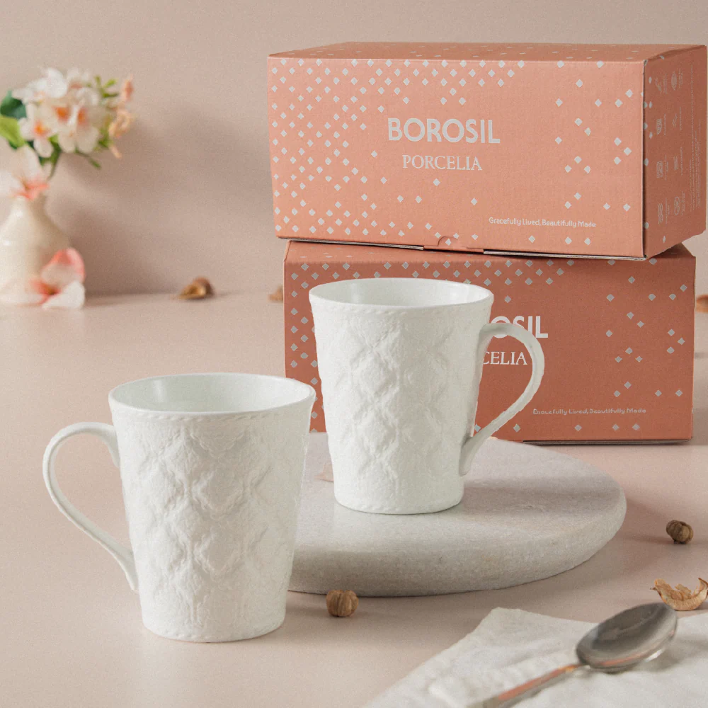 Velvetto Porcelia Mug, Ivory - Image 7