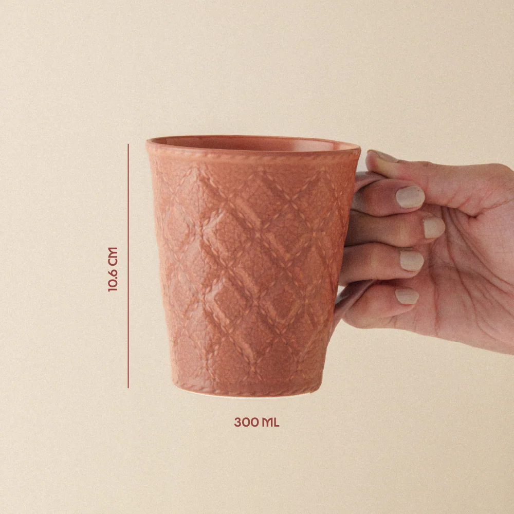Velvetto Porcelia Mug, Merlot - Image 3