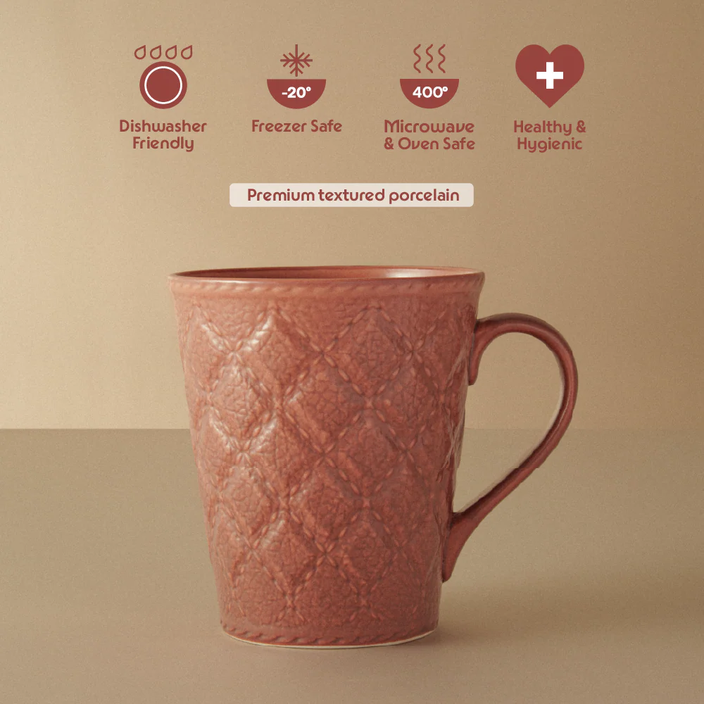 Velvetto Porcelia Mug, Merlot - Image 5
