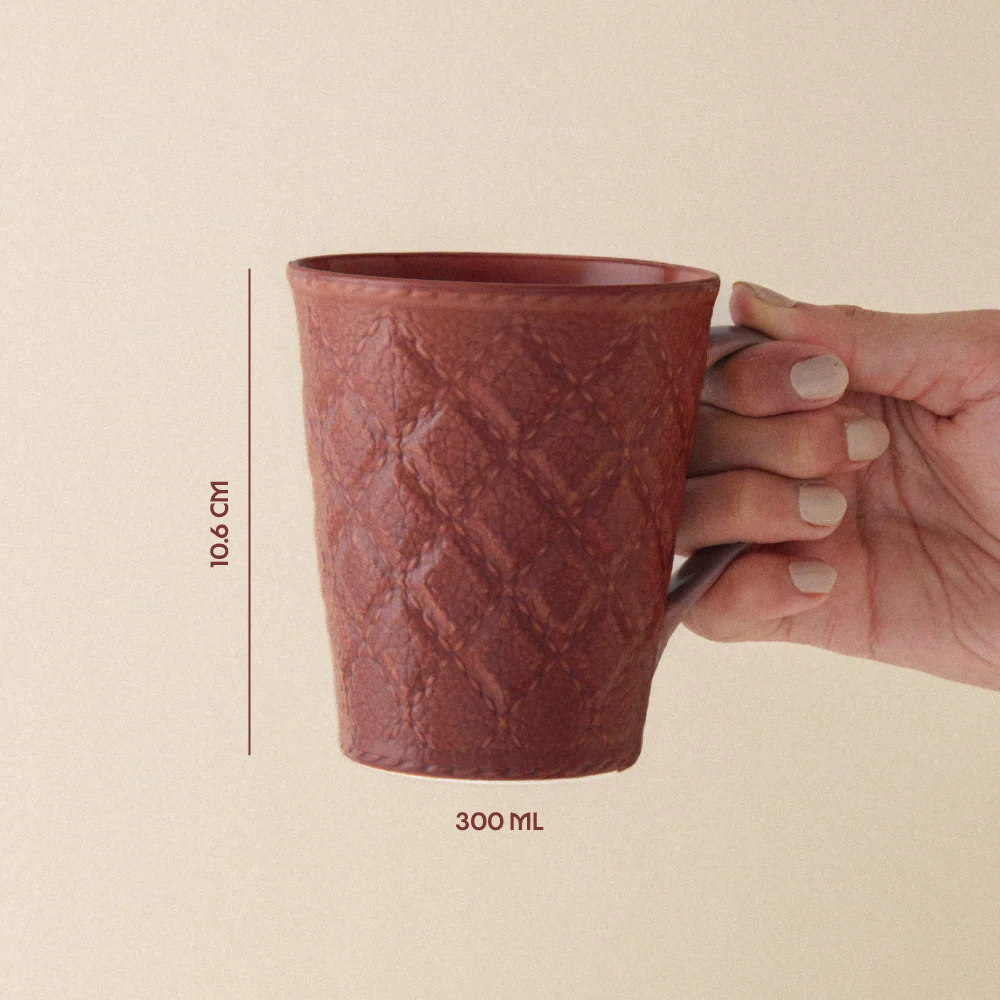Velvetto Porcelia Mug, Terra - Image 3