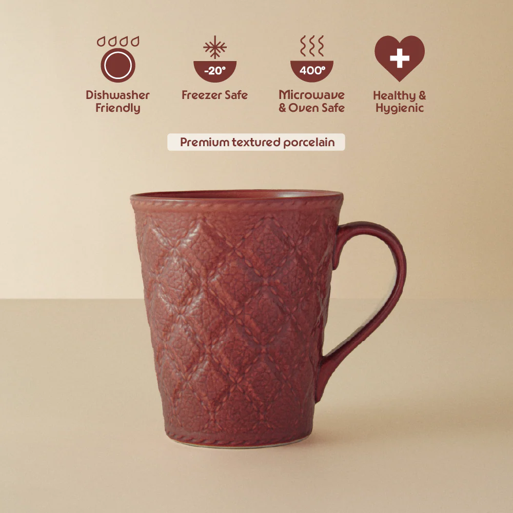 Velvetto Porcelia Mug, Terra - Image 5