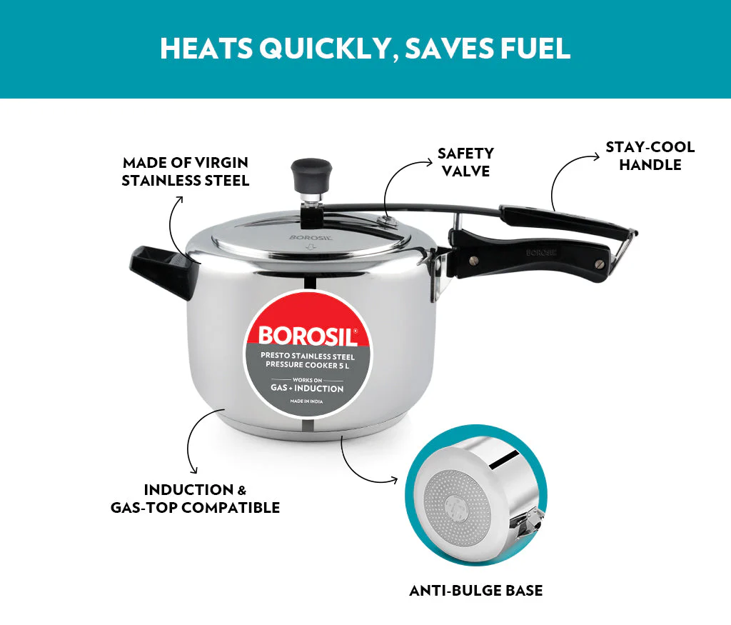 Presto Stainless Steel Pressure Cooker - Image 4