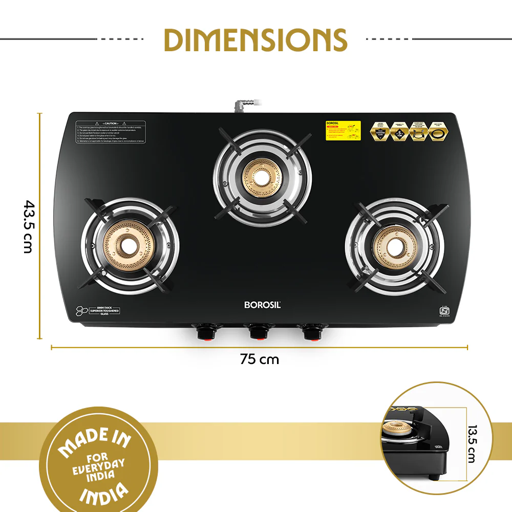 Prima Glass-top Gas stove - Image 3