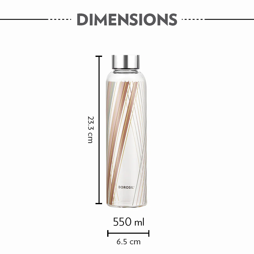 Neo Narrow Mouth Prism Glass Bottle - Image 2