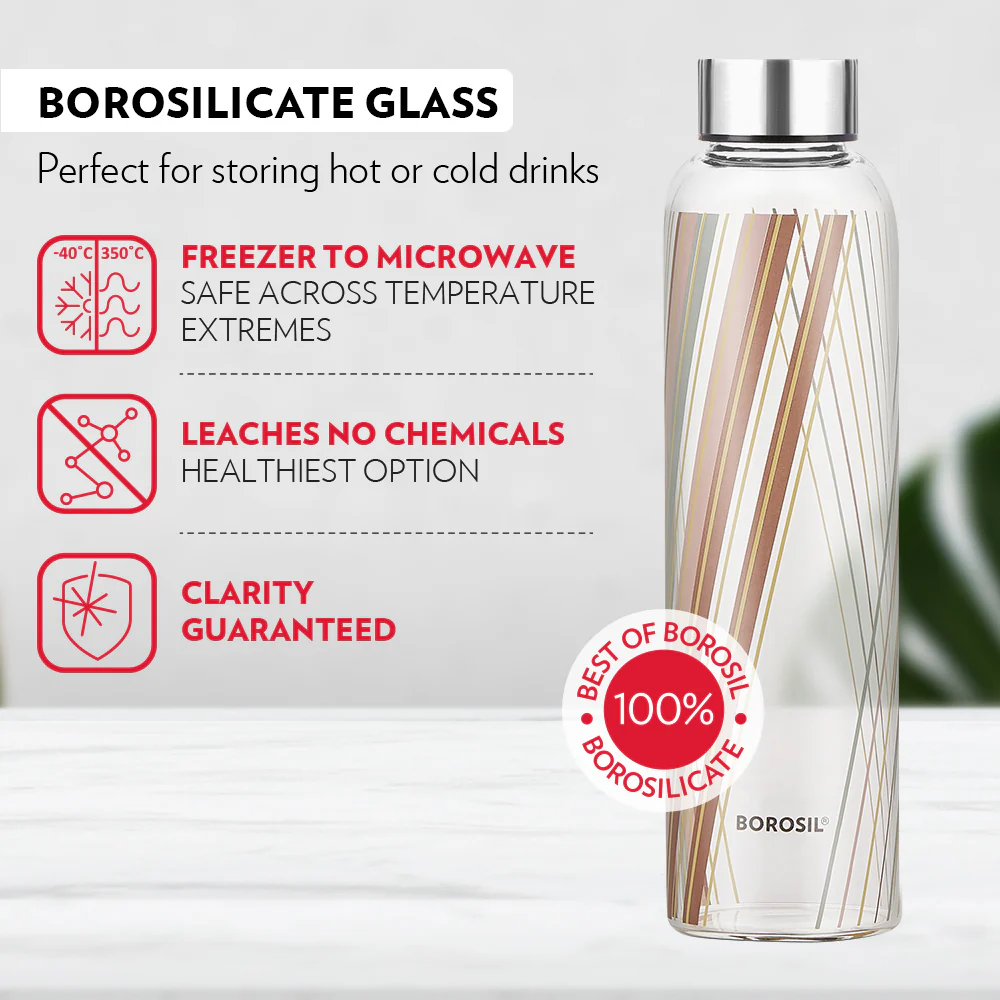 Neo Narrow Mouth Prism Glass Bottle - Image 5