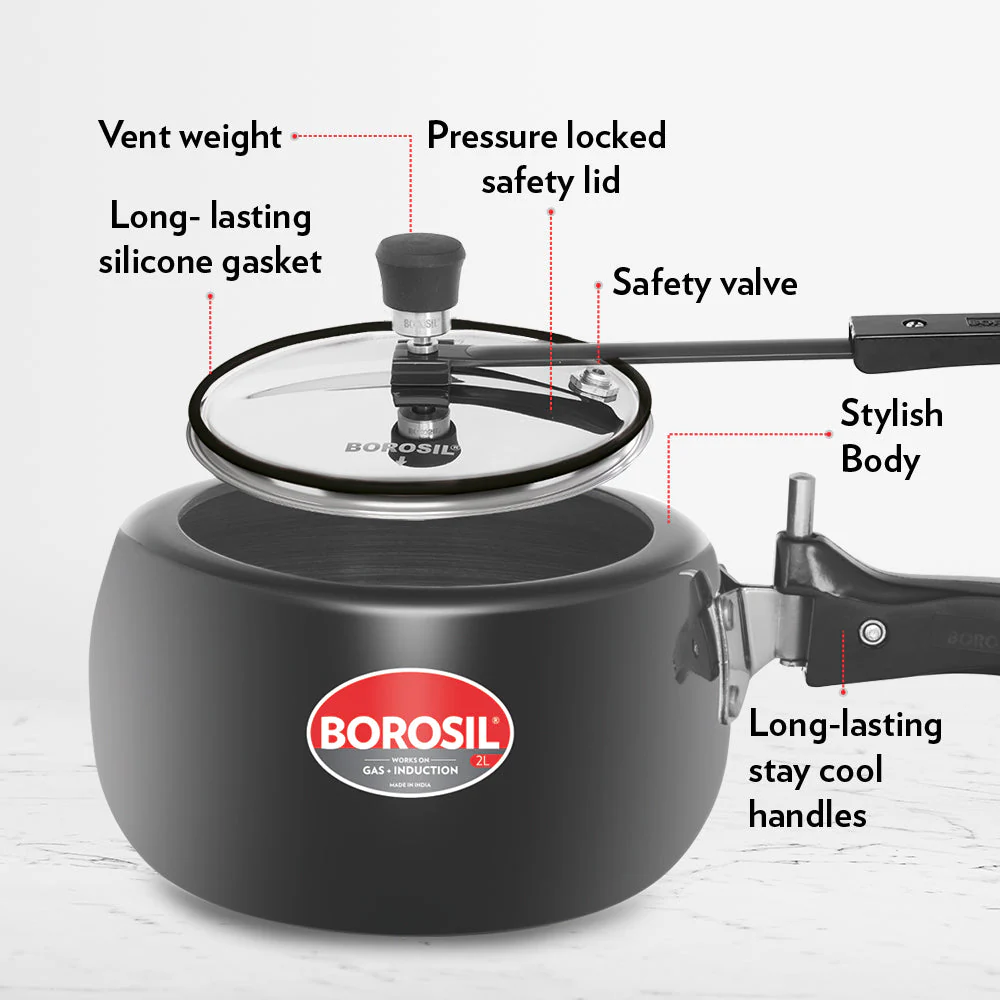 Pronto Hard Anodised Pressure Cooker - Image 6