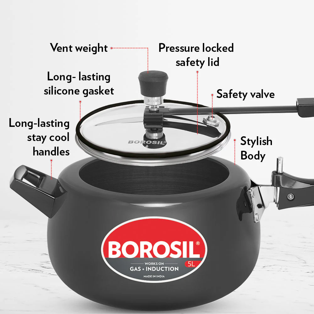 Pronto Hard Anodised Pressure Cooker - Image 6