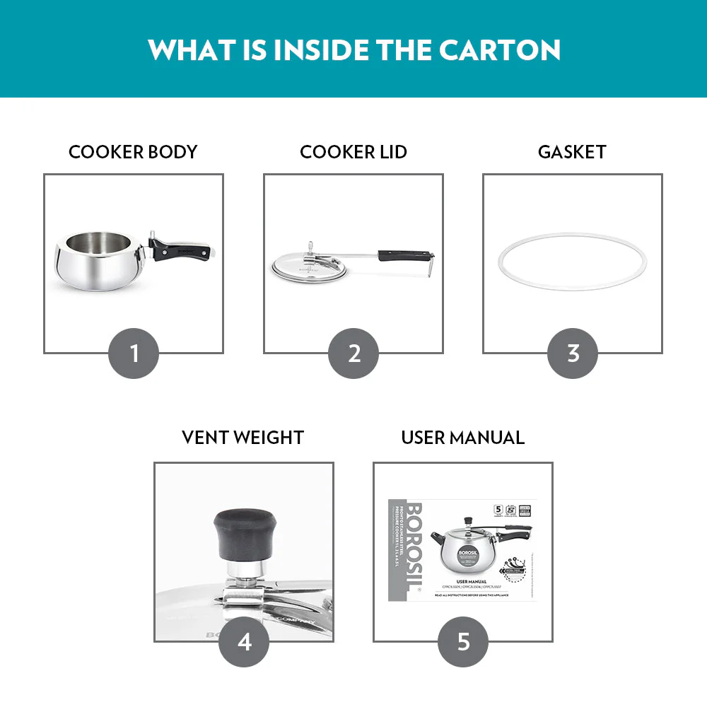 Pronto Stainless Steel Pressure Cooker - Image 6