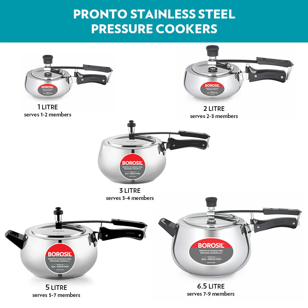 Pronto Stainless Steel Pressure Cooker - Image 7