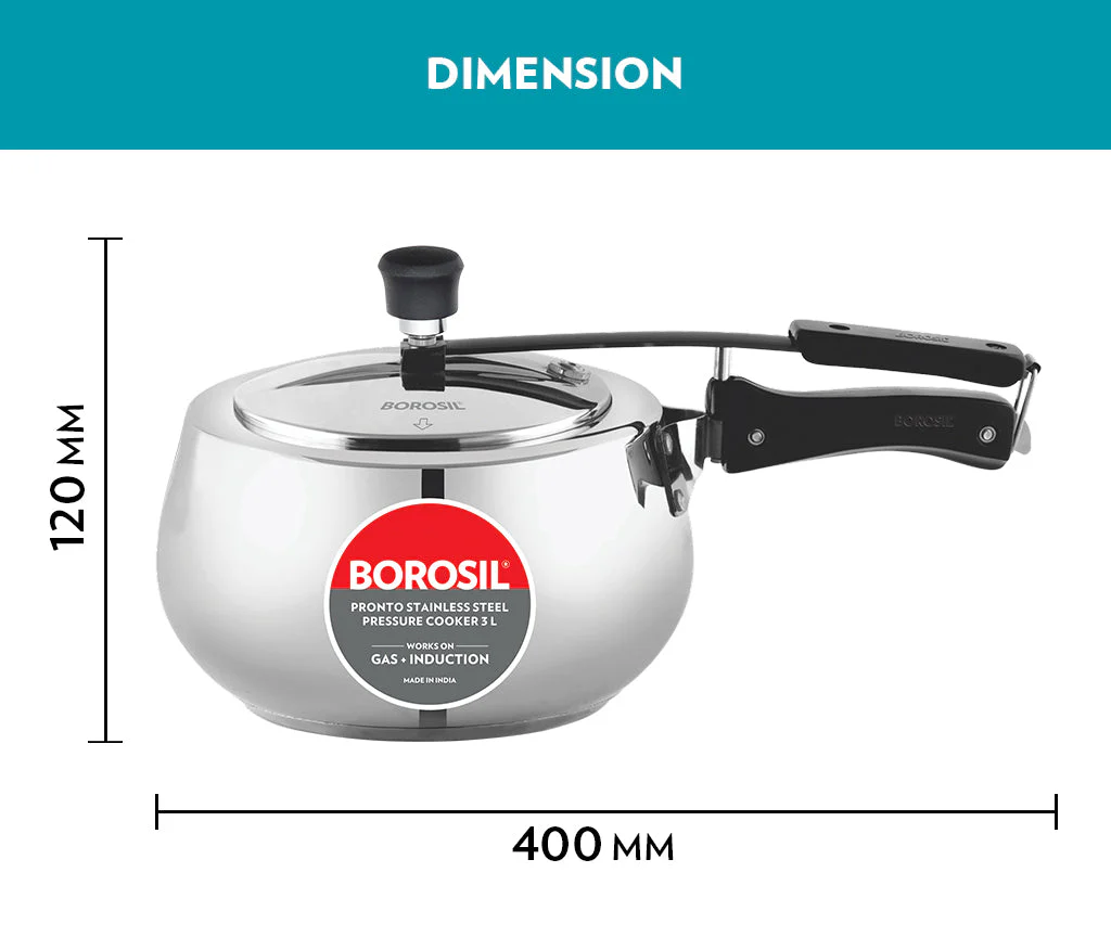 Pronto Stainless Steel Pressure Cooker - Image 2