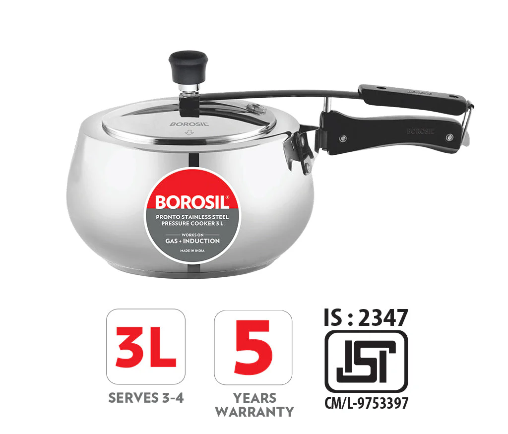 Pronto Stainless Steel Pressure Cooker - Image 3