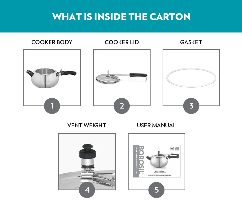 Pronto Stainless Steel Pressure Cooker - Image 10