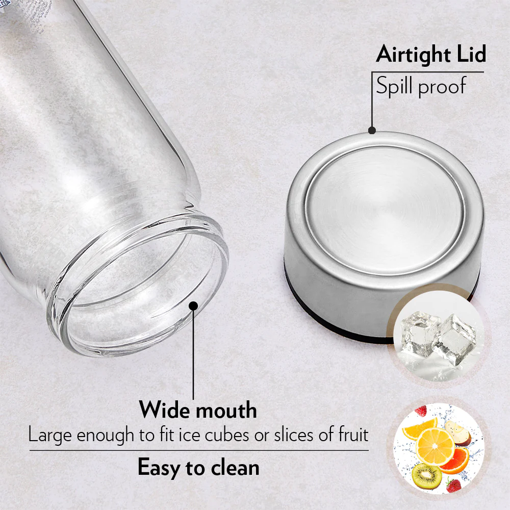 Neo Wide Mouth Roma Glass Bottle - Image 3