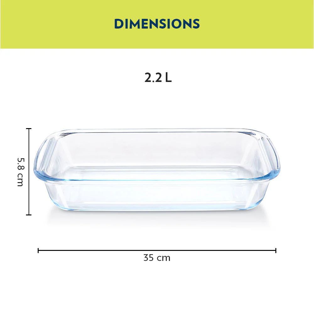 Deep Rectangular Dish, 2.2L - Image 3