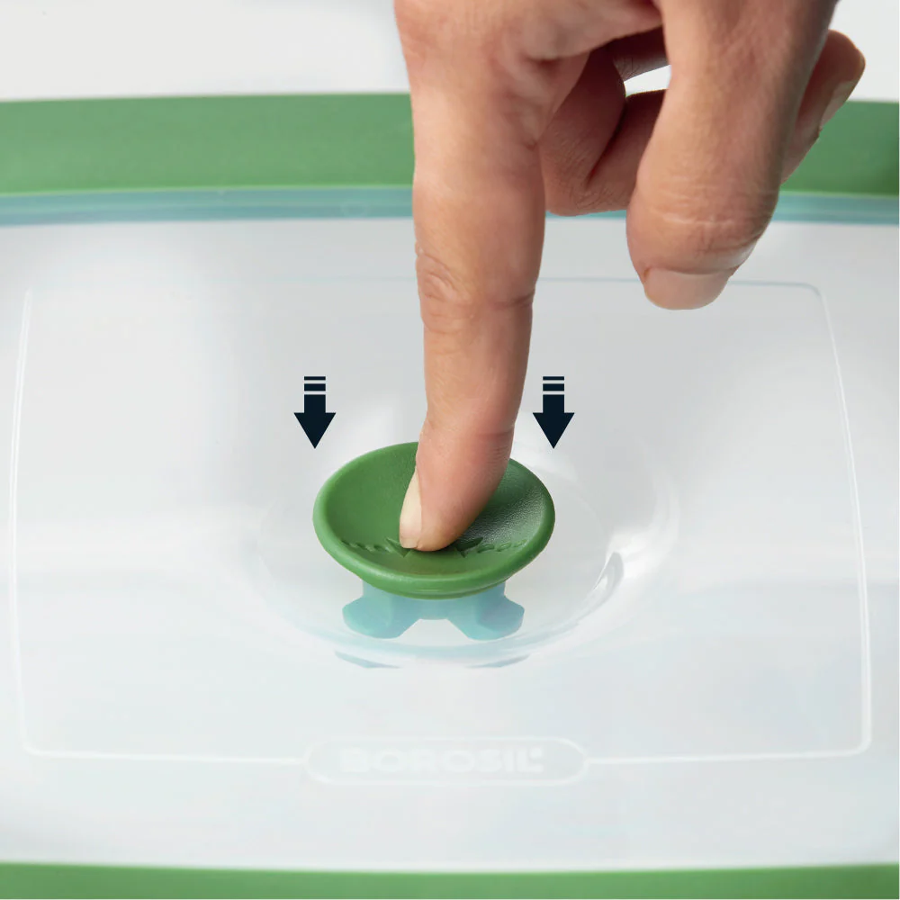 Round Dish with Green Lid - Image 4