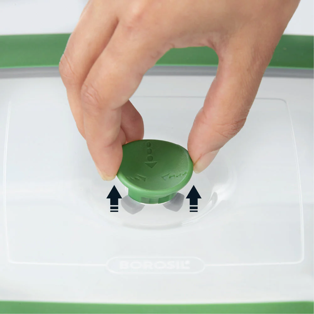Round Dish with Green Lid - Image 5